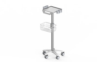 RS002 Ultrasound trolley , fixed height ,with probe holder
