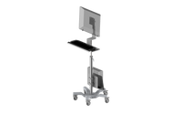 RS010 Height adjustable computer trolley, with Keyboard holder /  CPU holder